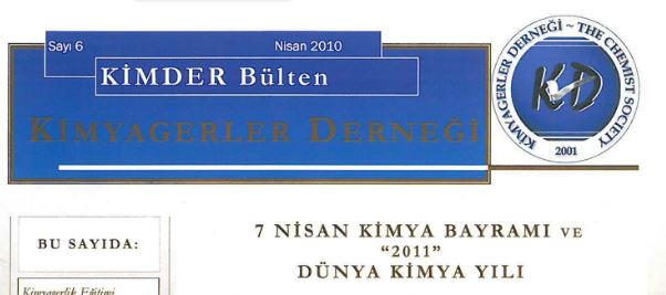 Kimyagerler Derneği Bülten 6. Sayı